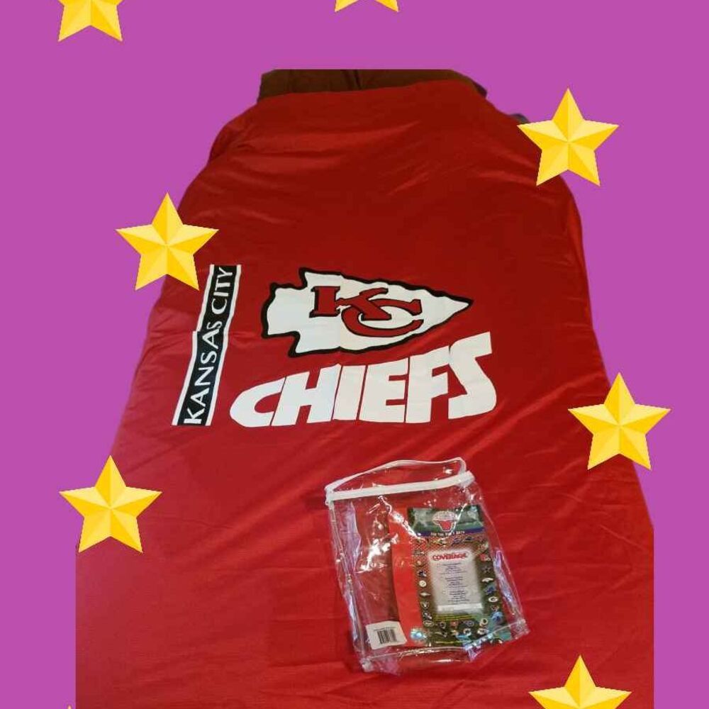 Team Shower Curtain Kansas City Chiefs Red 72"X72" Locker Room NFL Man Cave Wall